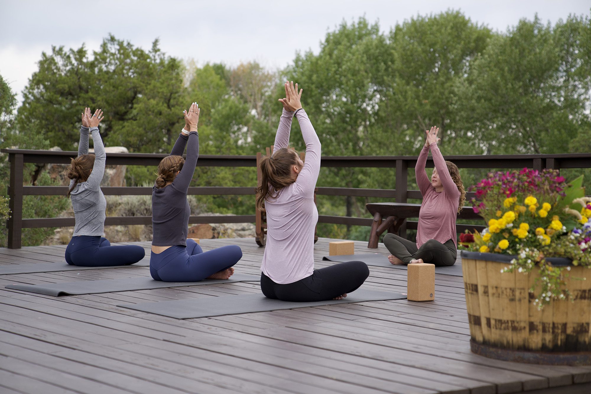 Outdoor Mountainside Yoga Wellness Resort
